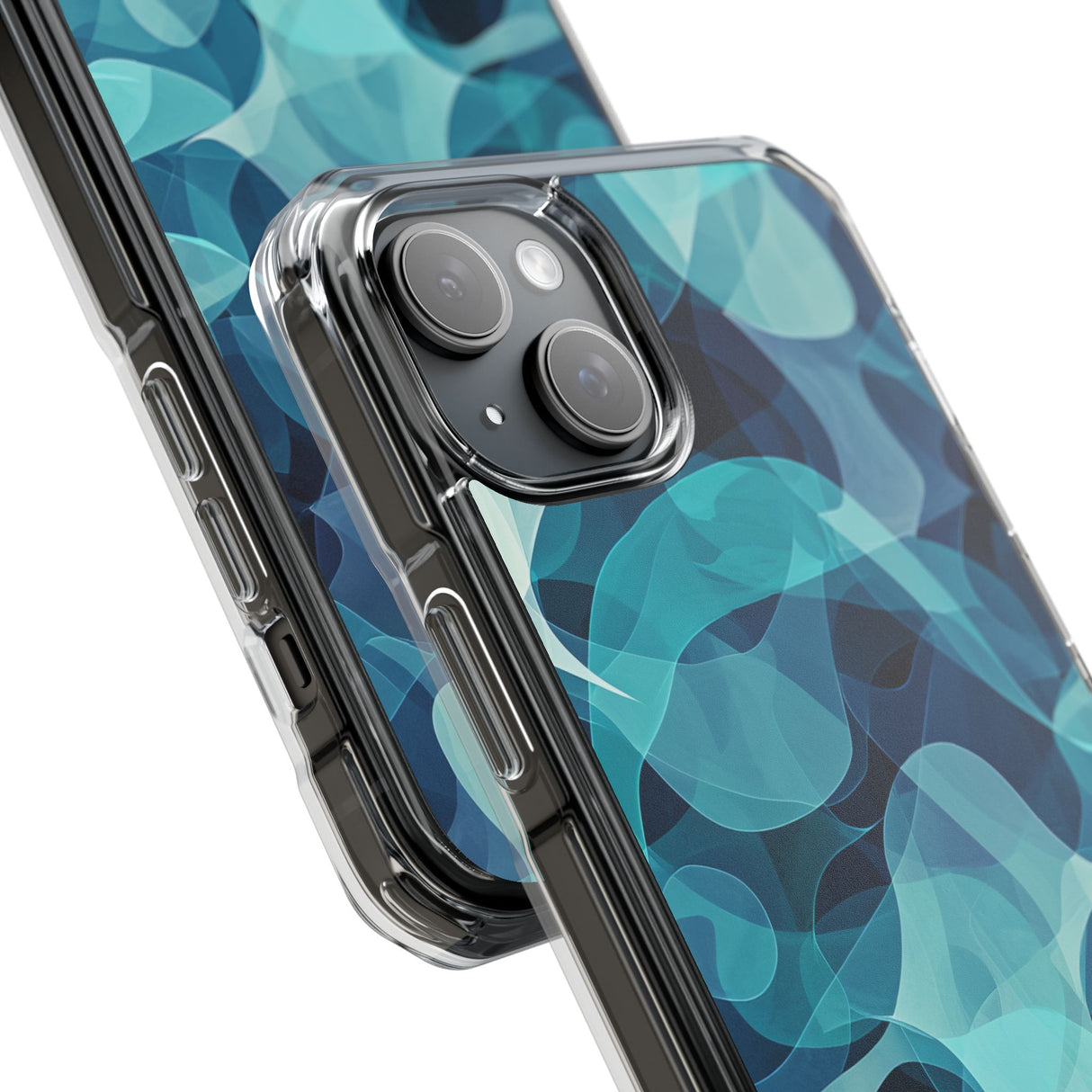 Cool Tones Showcase | Handyhülle für iPhone (Clear Impact Case – magnetisch)