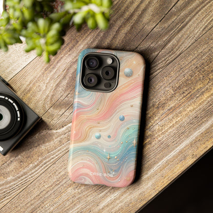 Iridescent Swirls iPhone 15 Pro Case - Tough