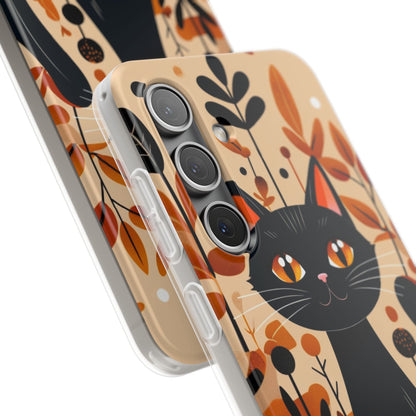 Black Cat Glow Samsung S24 Case - Soft