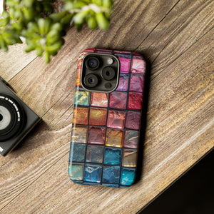 Pastel Mosaic Elegance - Protective Phone Case