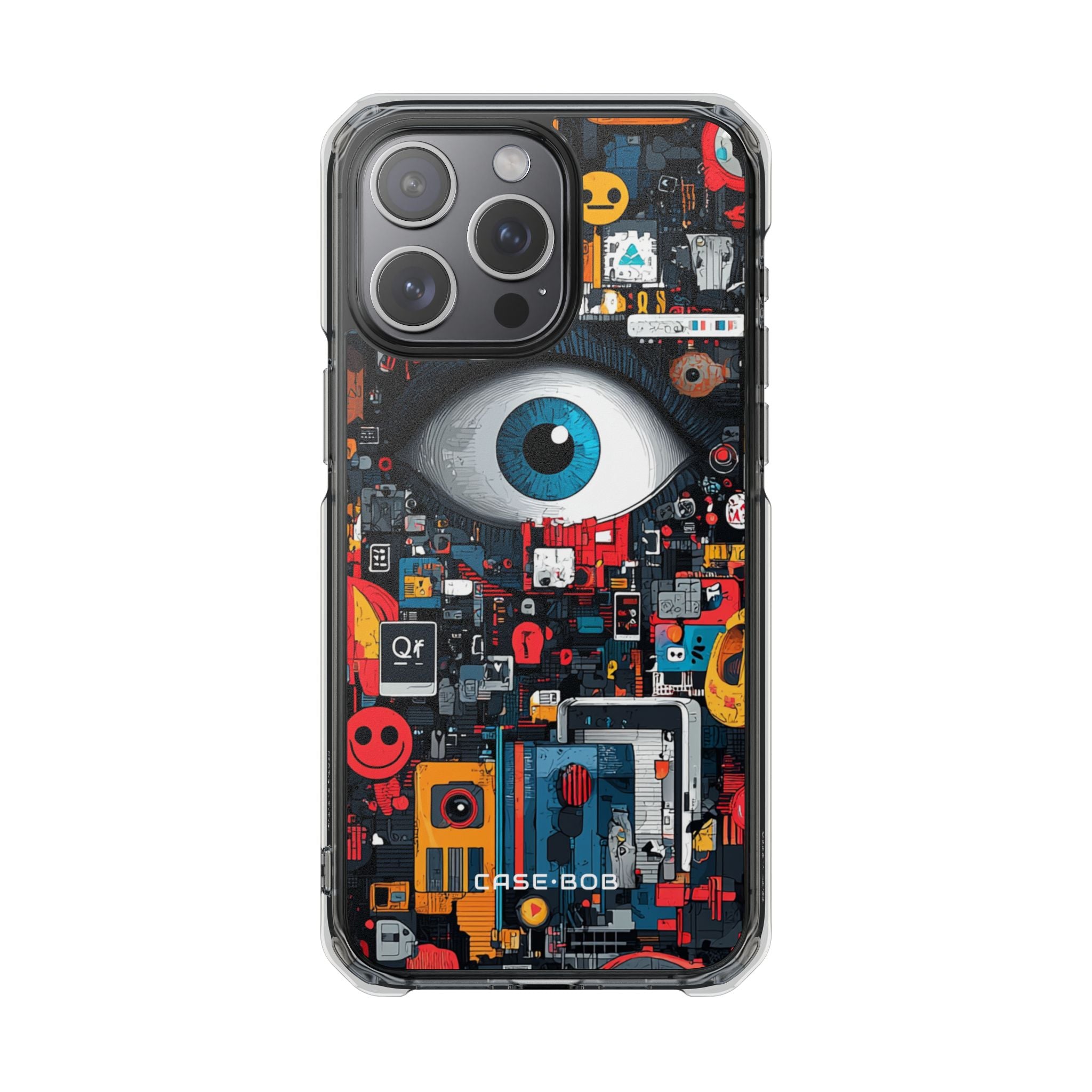 Digital Eye Blue iPhone 15 Pro Max Case - Impact