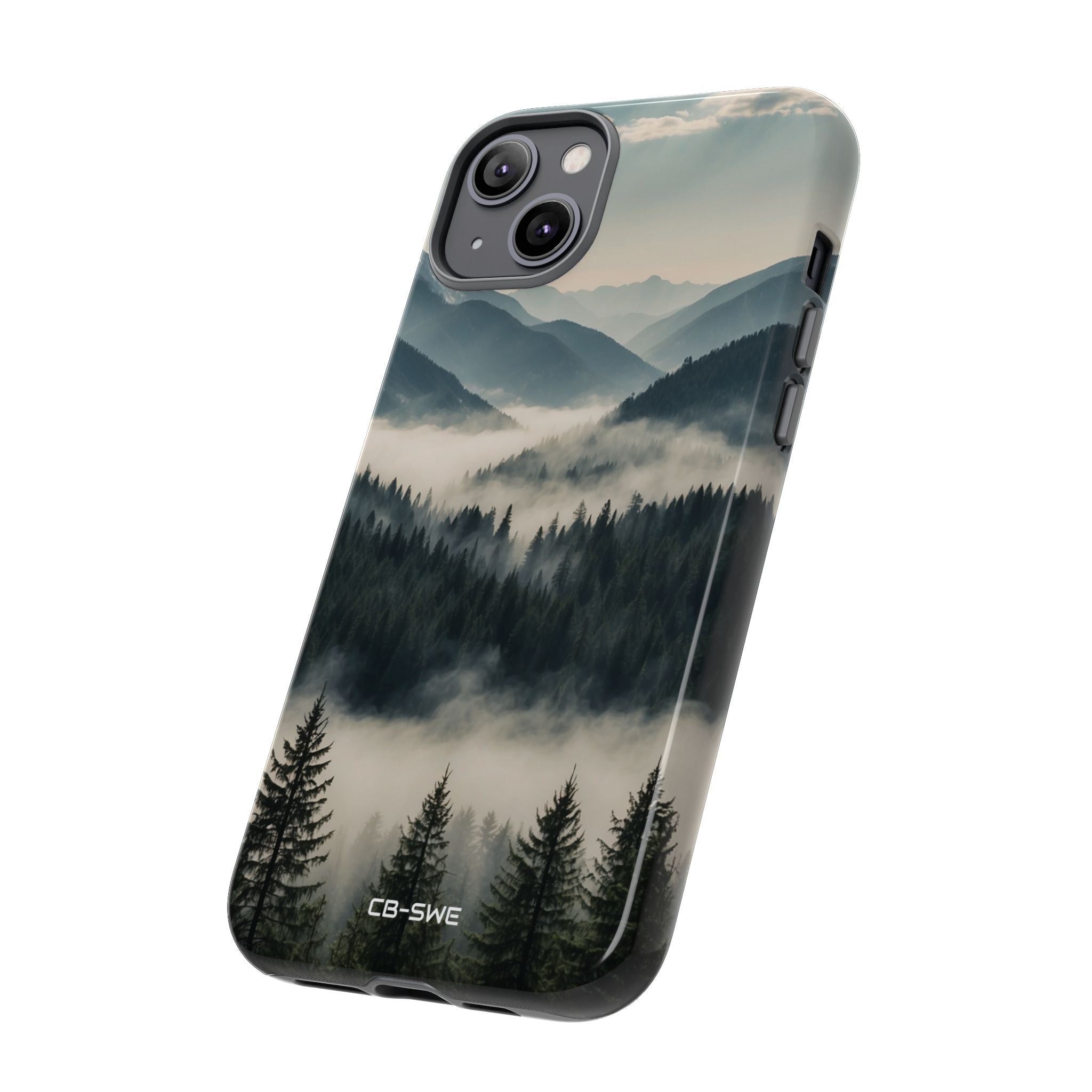 Misty Forest Embrace - iPhone Case