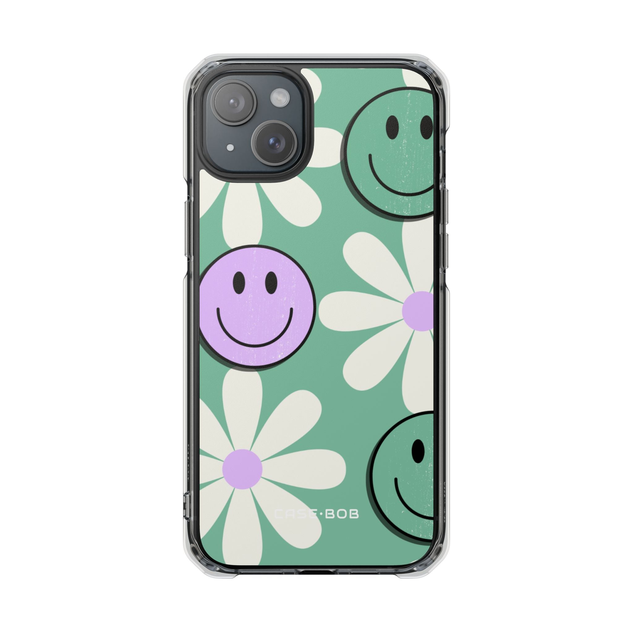 Smiley Daisy Glow iPhone 15 Plus Case - Impact