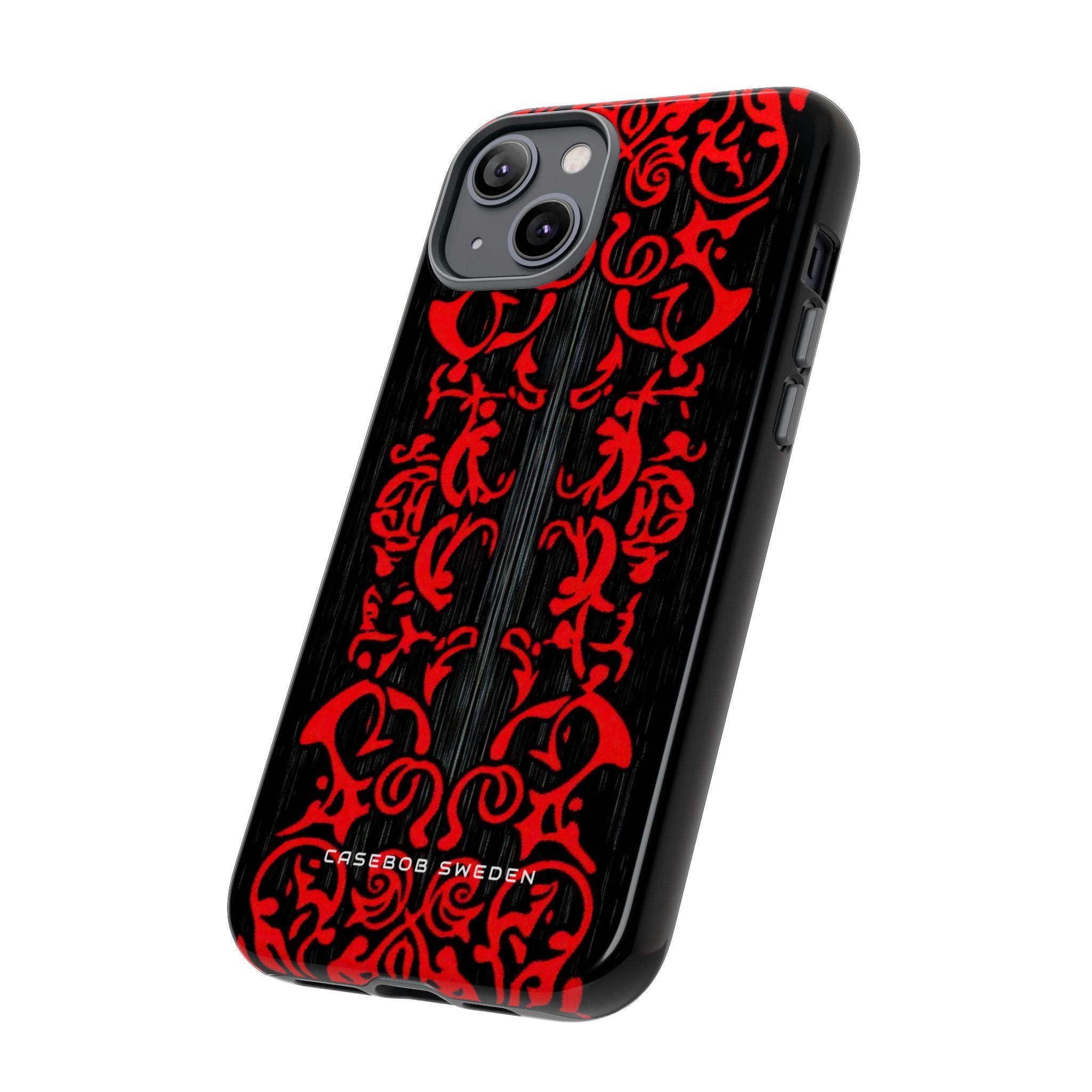 Gothic Crimson Symmetry iPhone 14 - Tough Phone Case