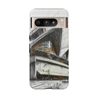 Architectural Curves in Line Formation Google Pixel 8 - Tough Phone Case