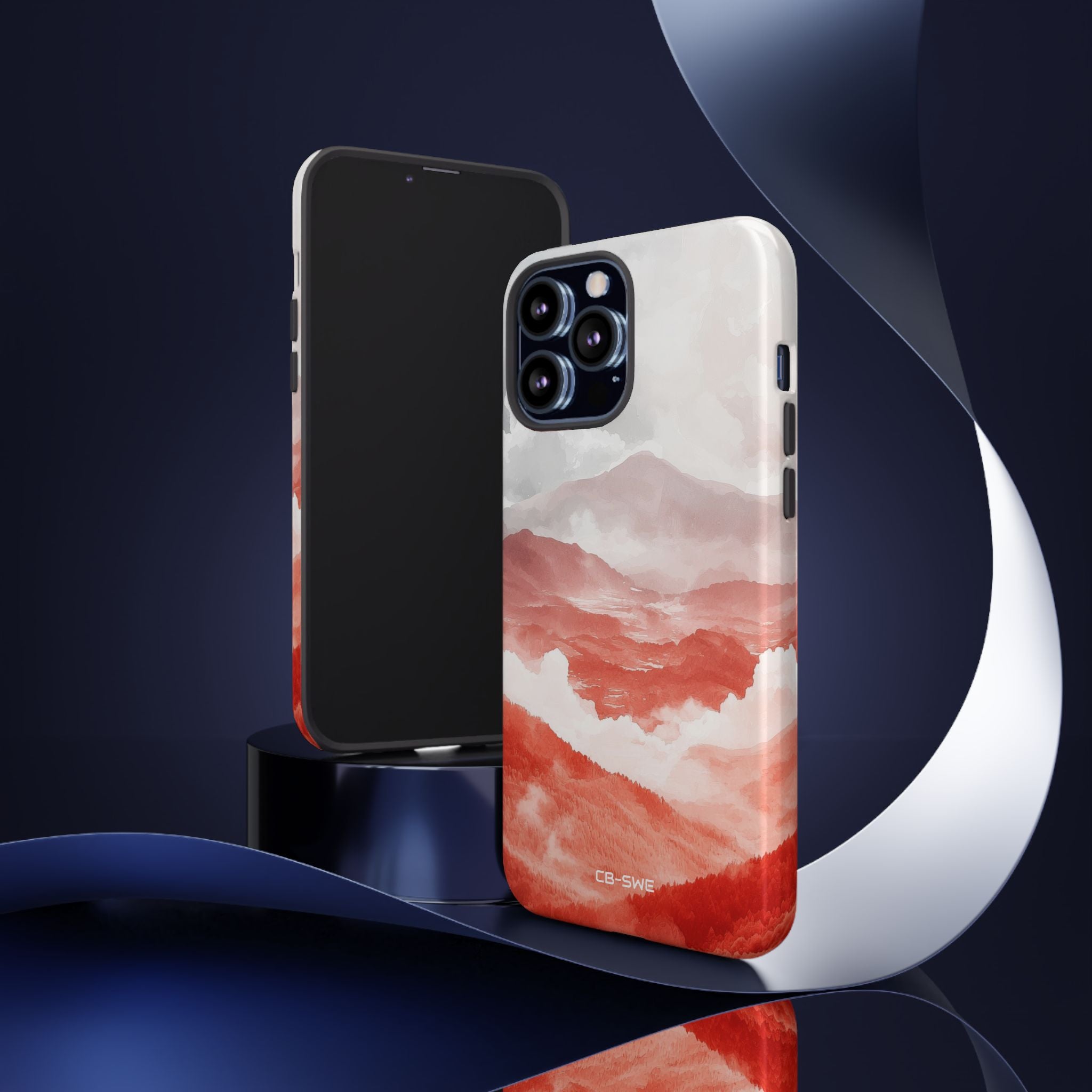 Mountain Flames Rise - iPhone Case