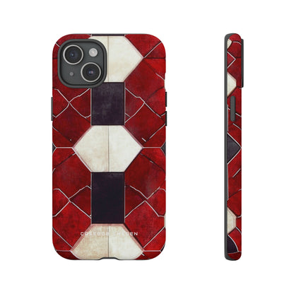 Gothic Hexagon Symmetry iPhone 15 - Tough Phone Case