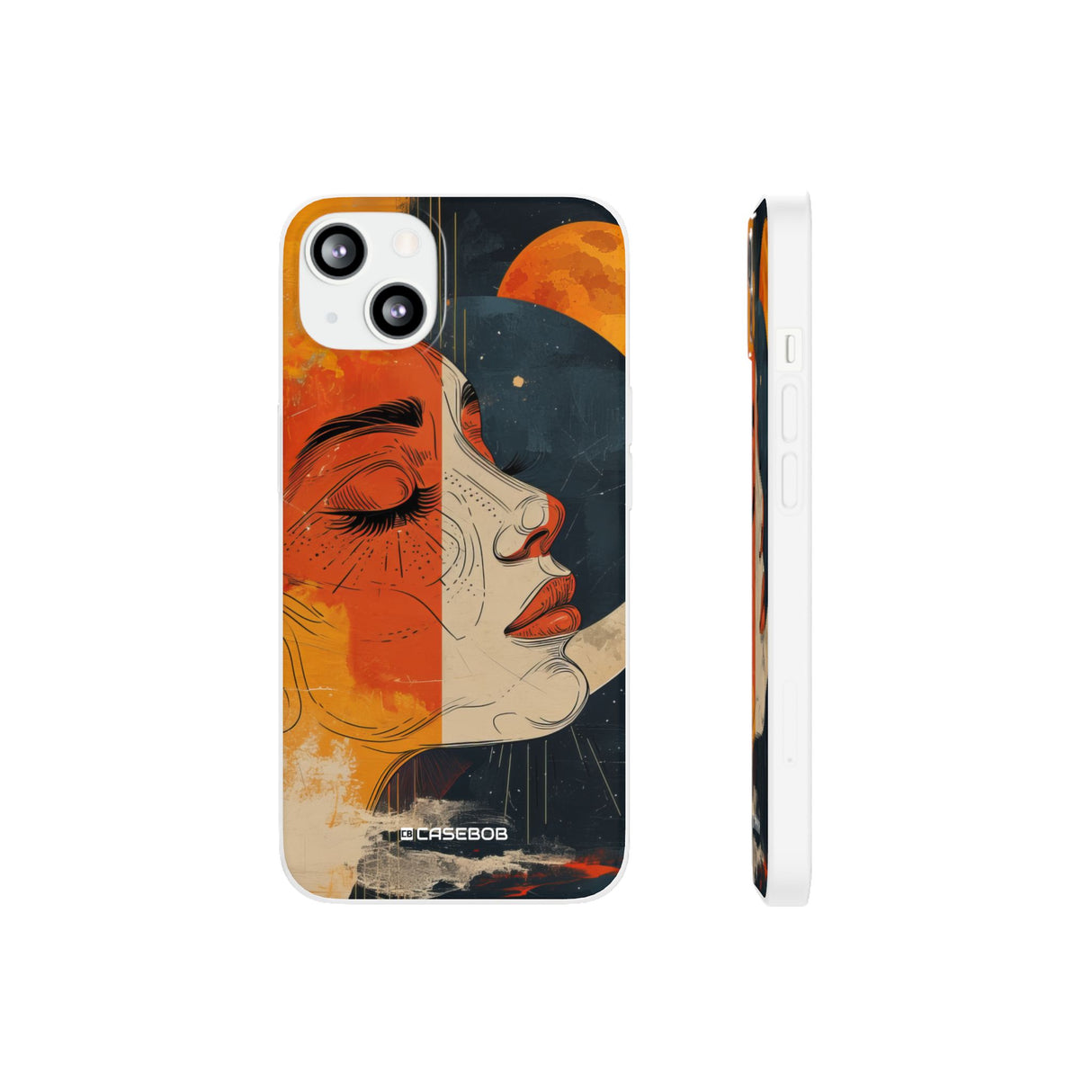 Celestial Duality | Flexible Phone Case for iPhone