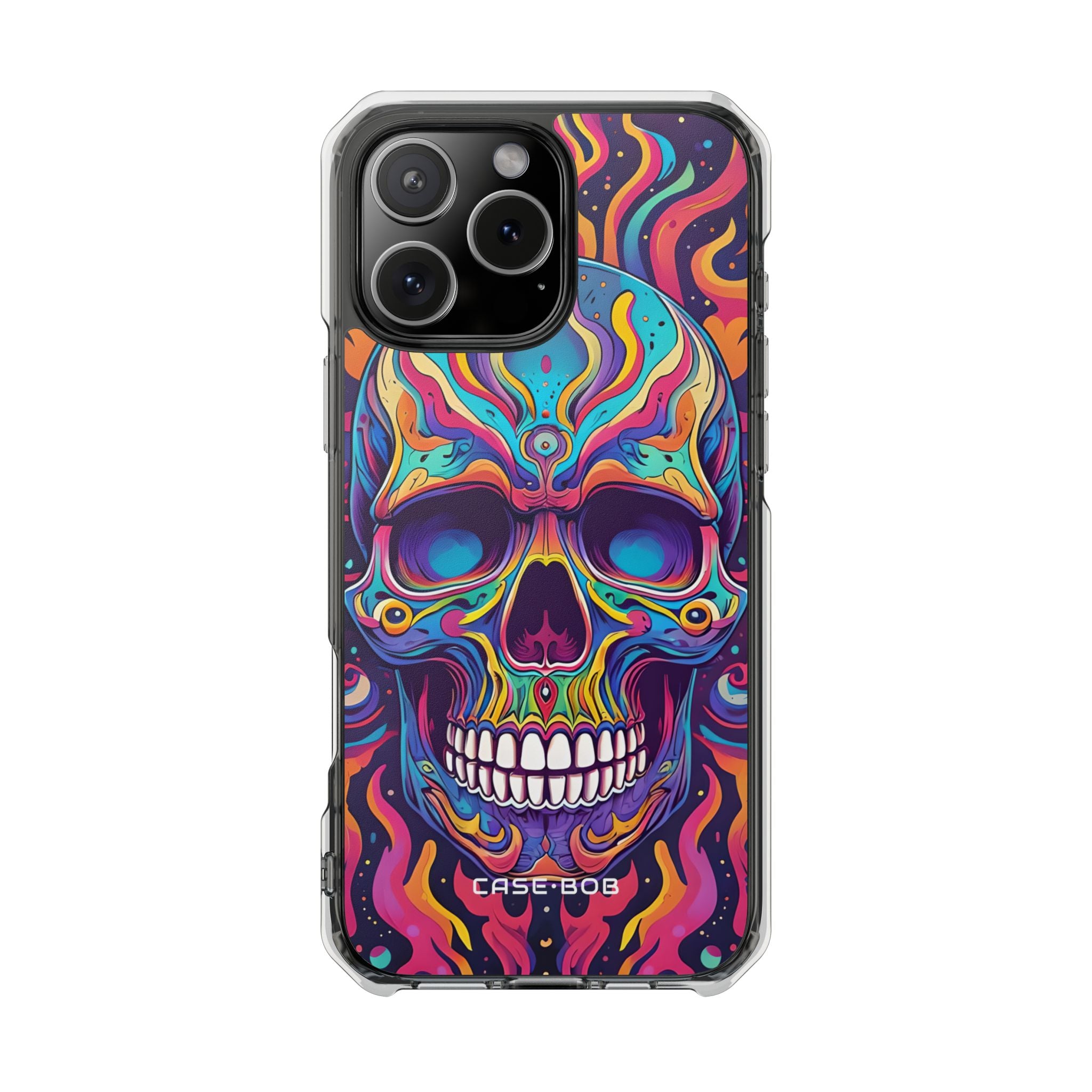 Flaming Skull iPhone 16 Pro Max Case - Impact