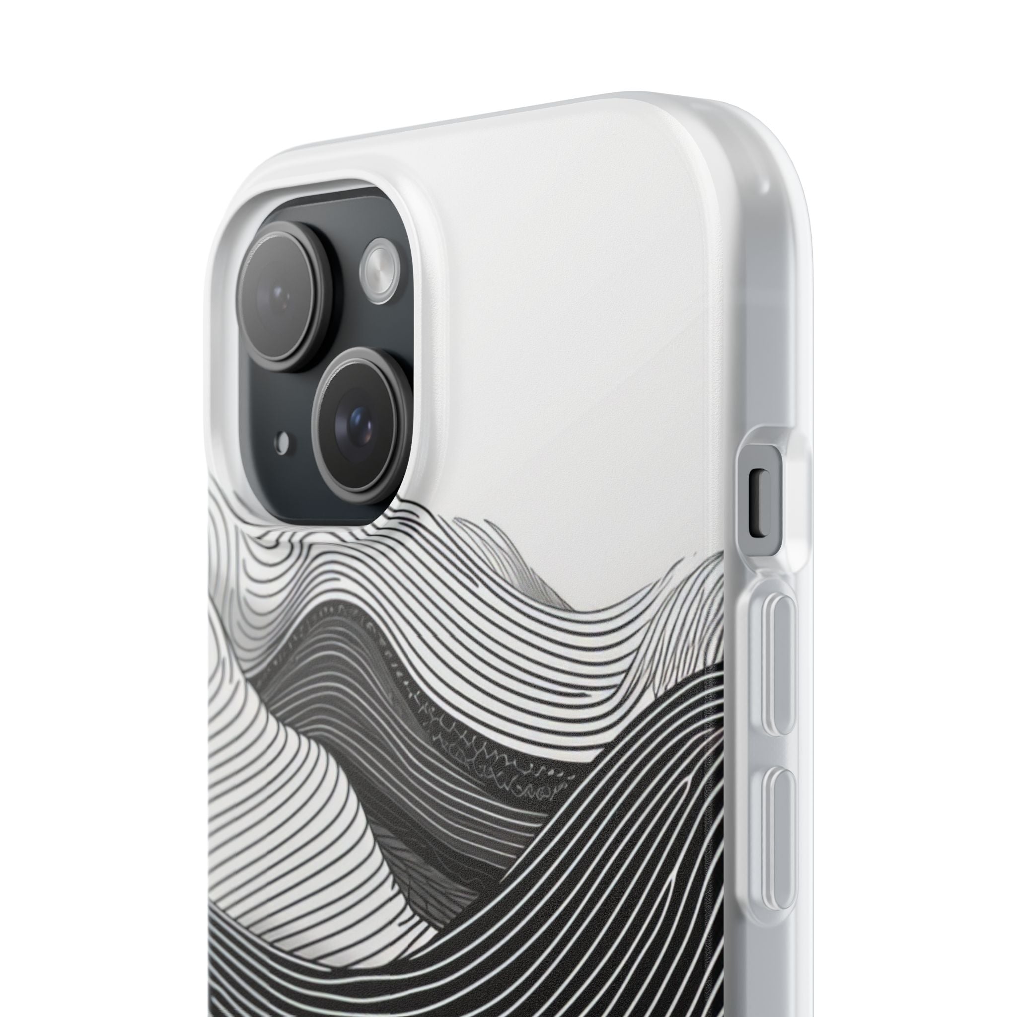 Undulating Horizon Waves iPhone 15 - Flexi Phone Case