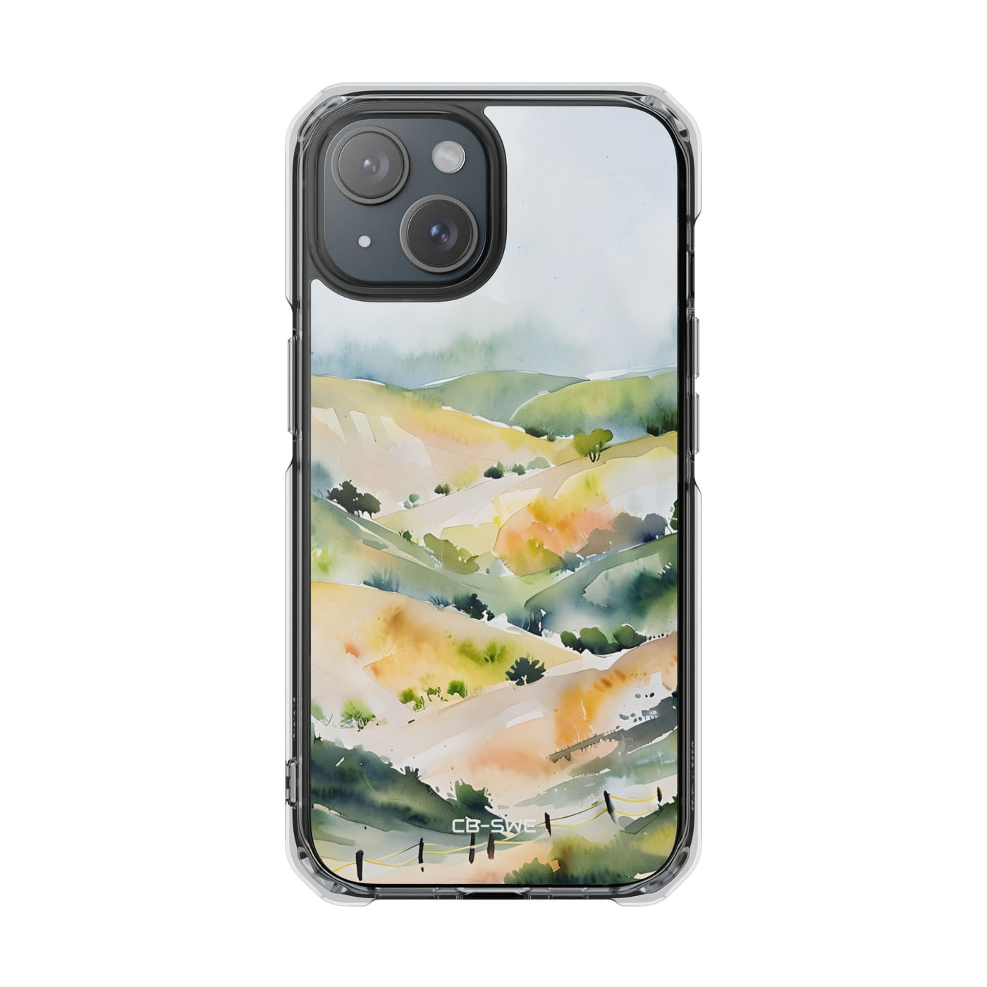 Misty Hills Watercolor iPhone Case - Impact