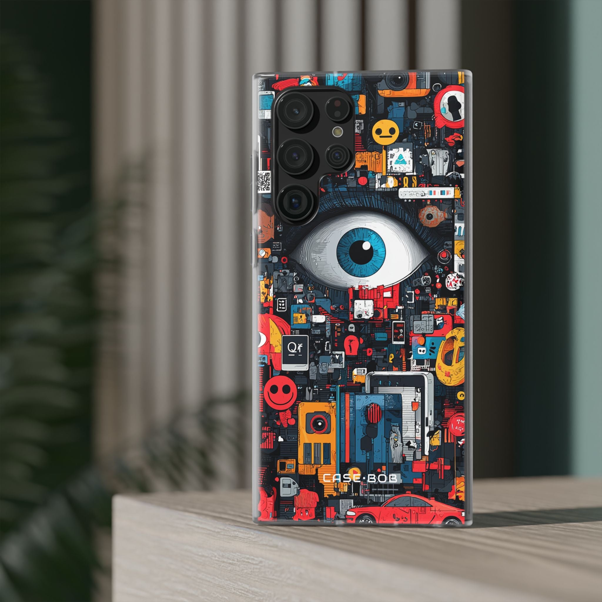 Digital Eye Blue Samsung S22 Ultra Case - Soft