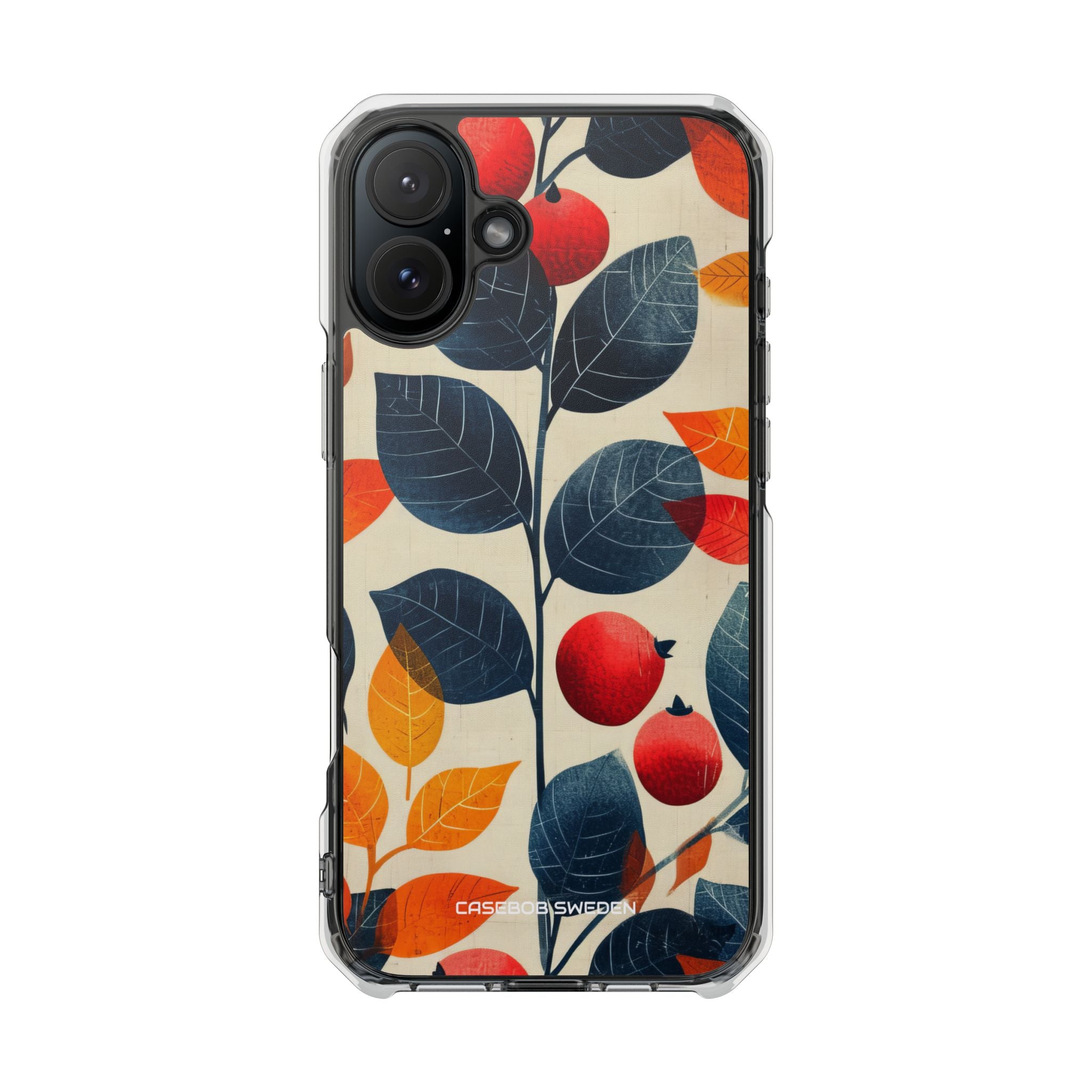 Autumn Nature Pattern - Clear Impact iPhone 16 Phone Case