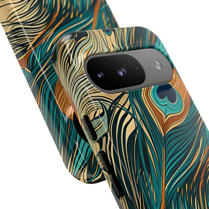 Peacock Feather Whirl Google Pixel 9 - Tough