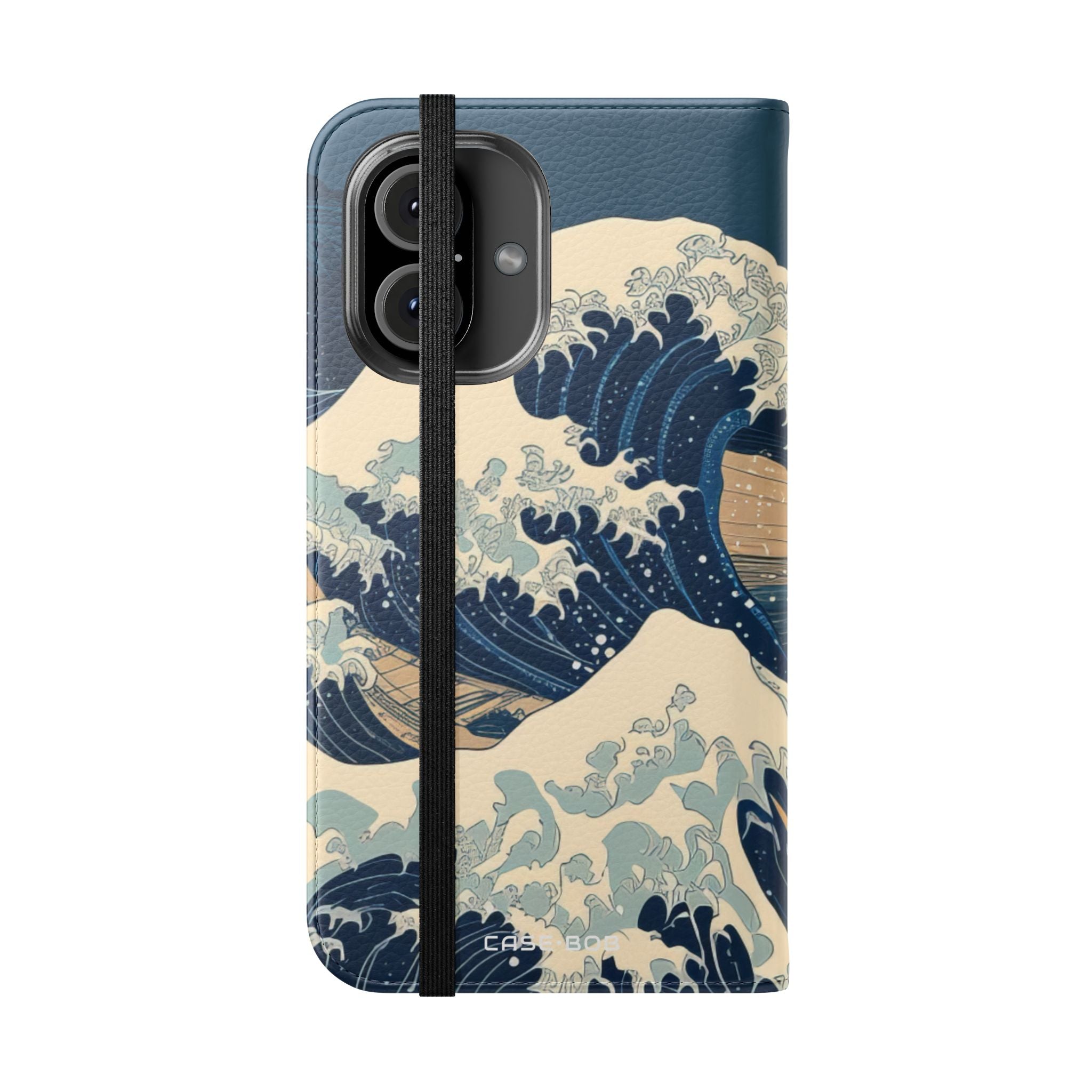 Cresting Navy Wave - iPhone 16  Case - Wallet