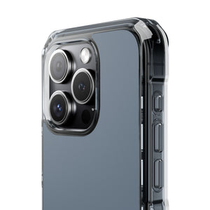 Slate Gray | Phone Case for iPhone (Clear Impact Case - Magnetic)