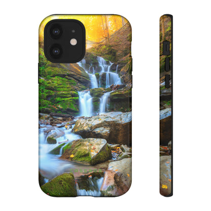 Autumn Mountain Waterfall - Protective Phone Case