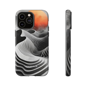 Orange Moon Illusion - Protective Phone Case