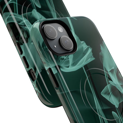 Teal Bloom Radiance iPhone 15 - Tough+