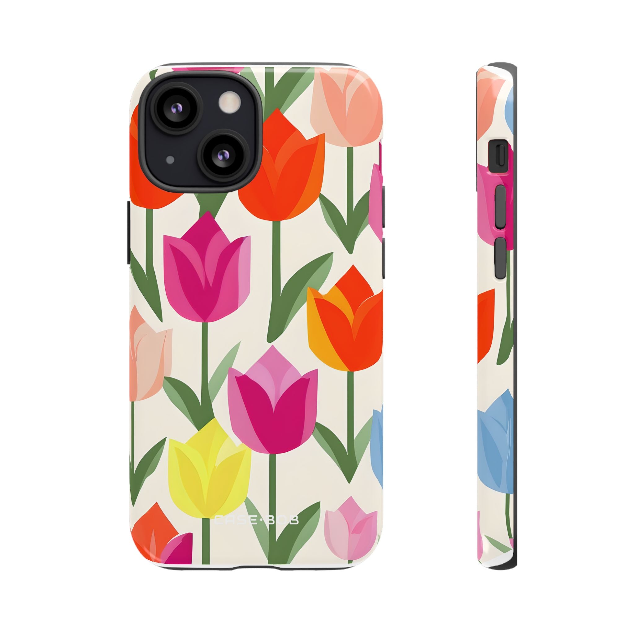 Tulip Harmony Green iPhone 13 Mini Case - Tough