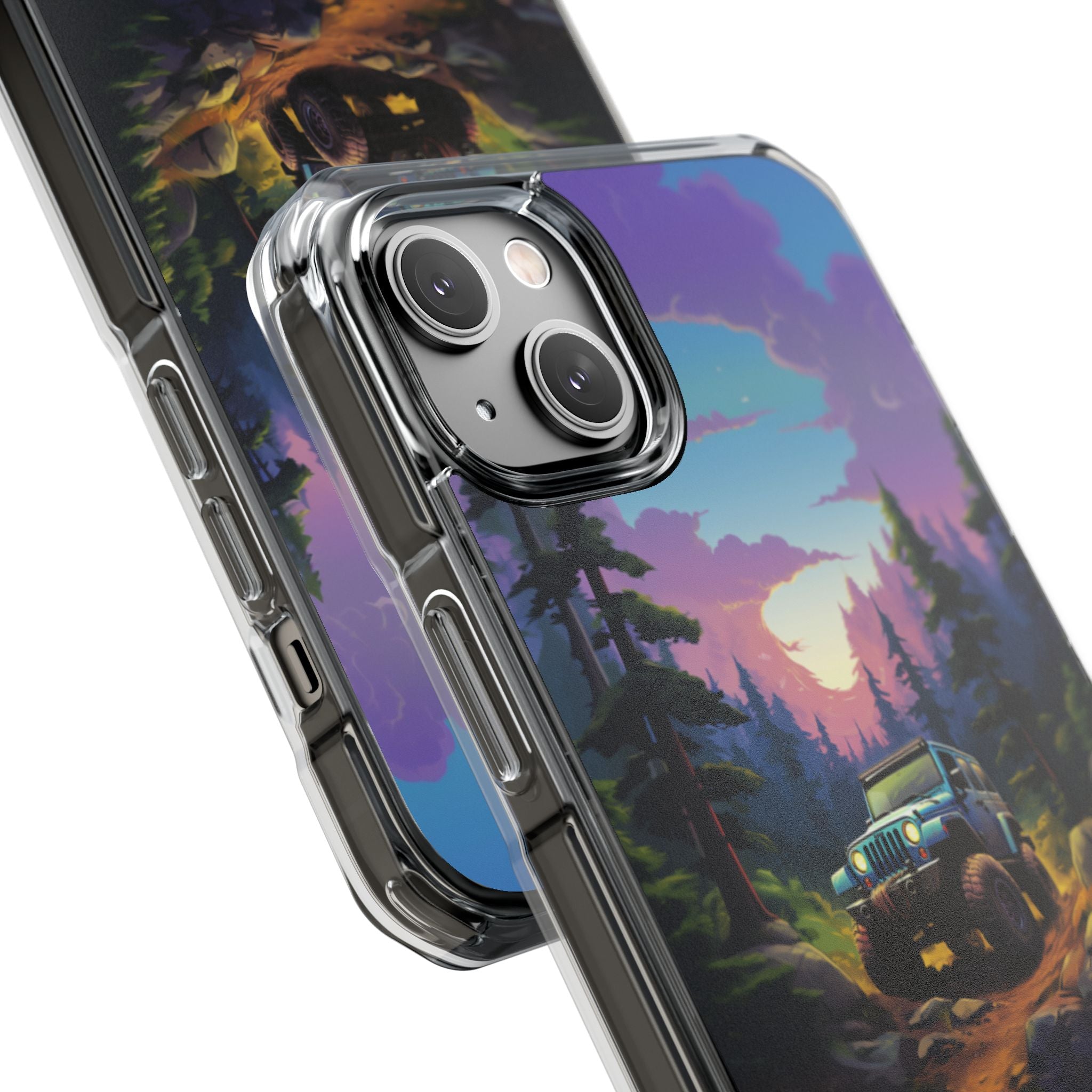 Sunset Forest Drive iPhone Case - Impact