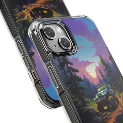 Sunset Forest Drive iPhone Case - Impact