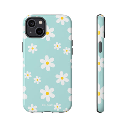 Daisies On Blue - iPhone Case