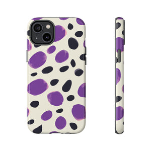 Purple Dot Matrix Case - Protective Phone Case