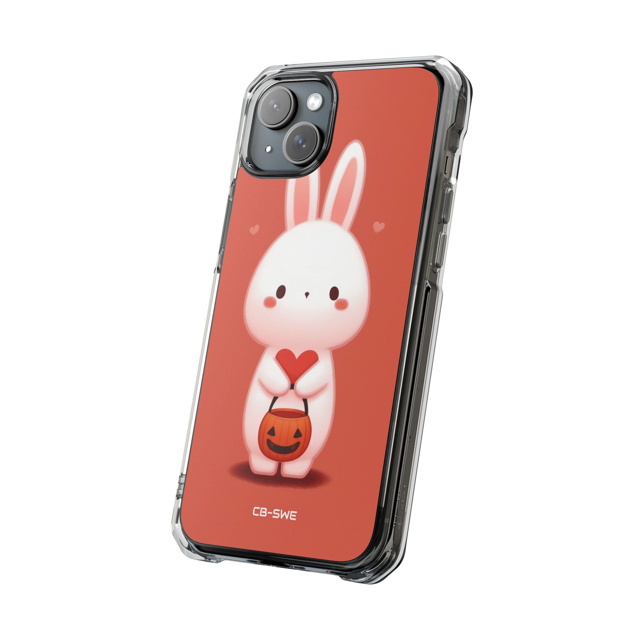 Bunny Holds Heart iPhone Case - Impact