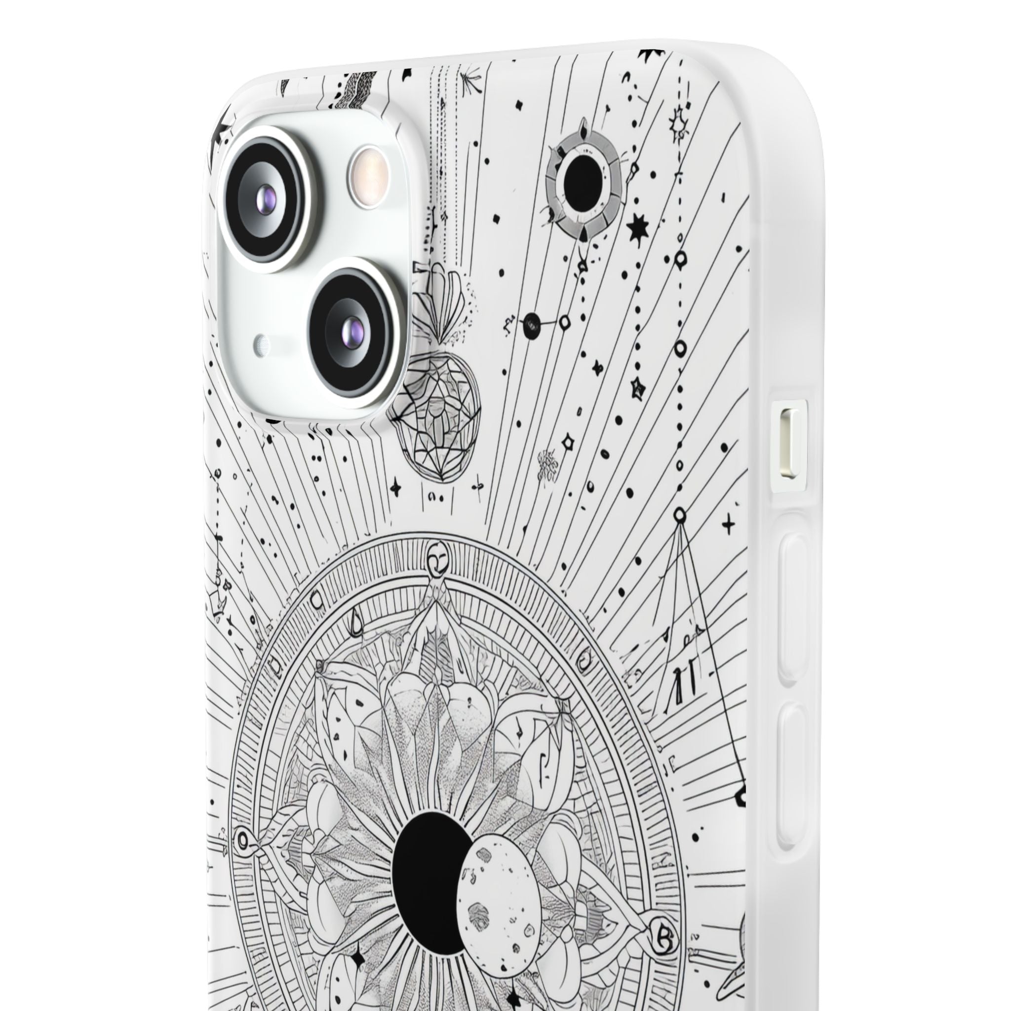 Celestial Mandala Mystique | Flexible Phone Case for iPhone