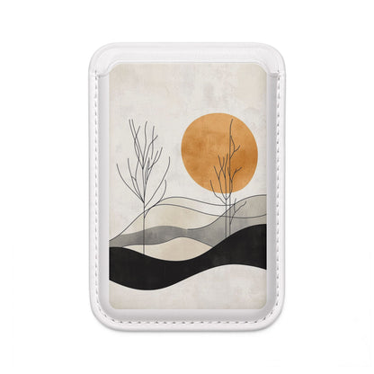 Orange Eclipse Trees Wallet – MagSafe Ready