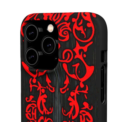 Gothic Crimson Symmetry iPhone 14 - Slim Phone Case