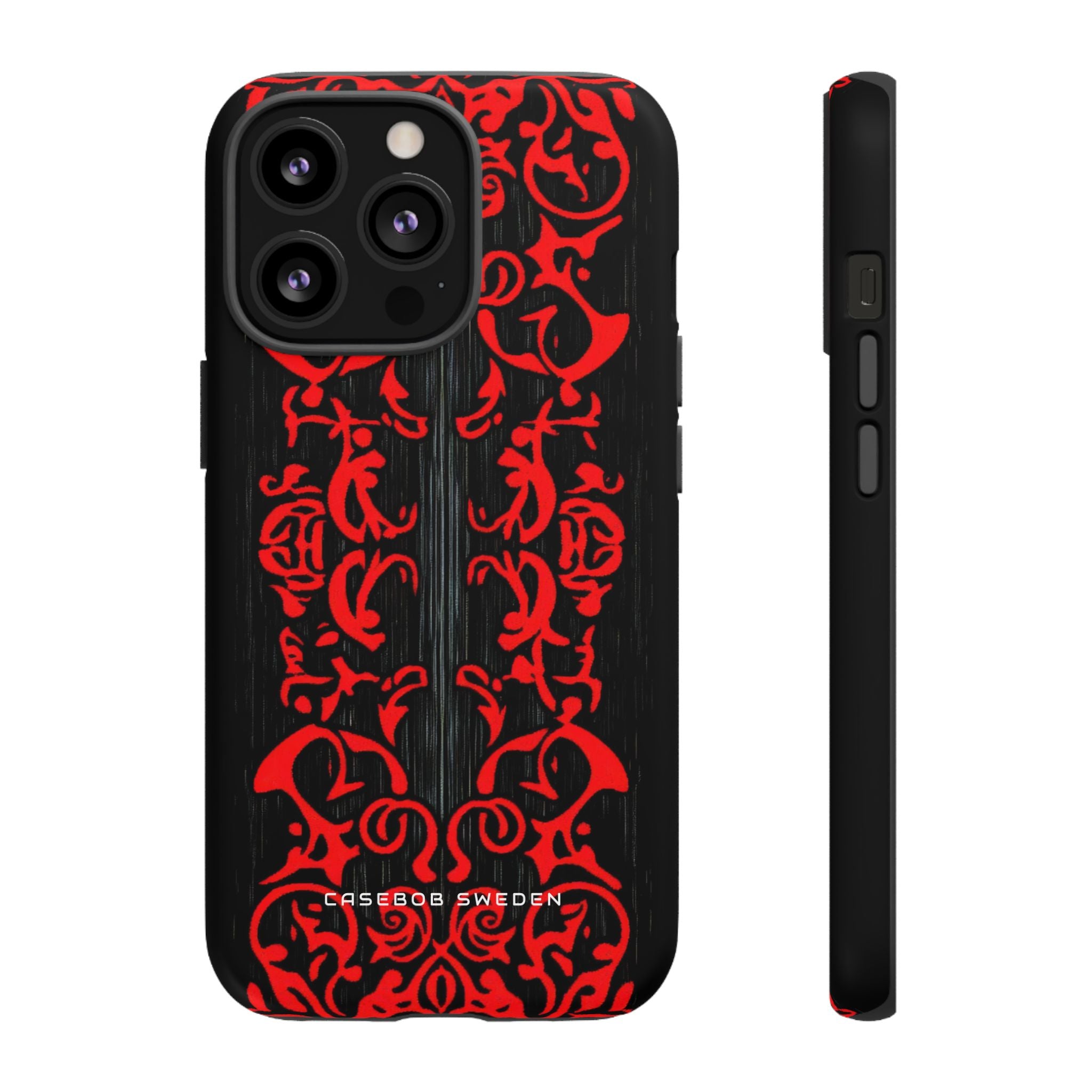 Gothic Crimson Symmetry iPhone 13 - Tough Phone Case