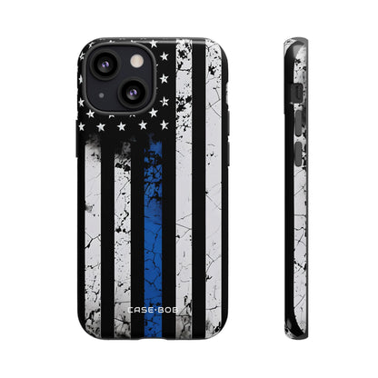 Blue Stripe Flag iPhone 13 Mini Case - Tough