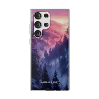 Misty Forest Serenity - Flexi Samsung S23 Phone Case