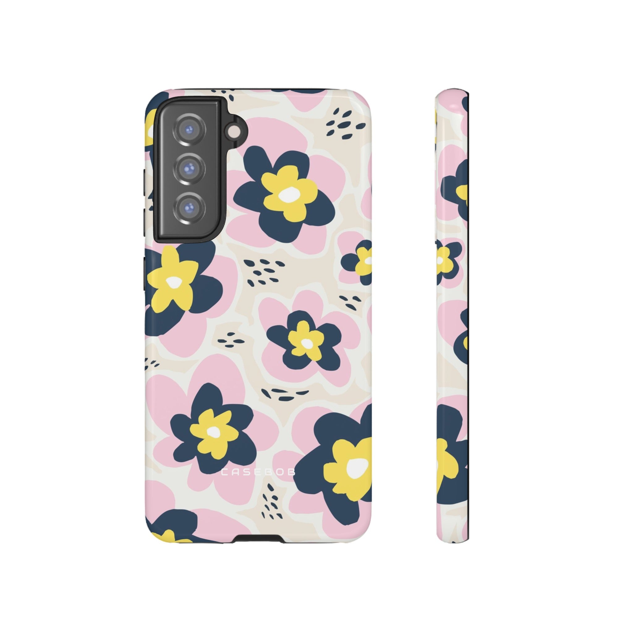 Pink Happy Flower - Protective Phone Case