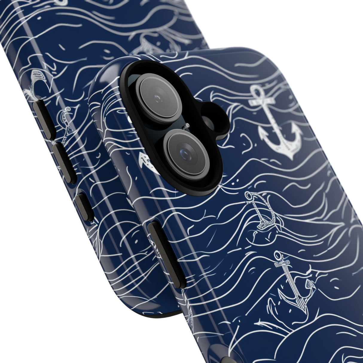 Nautical Whimsy: Anchors and Waves - for iPhone 16