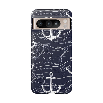 Gradient Anchorflow Waves Google Pixel 8 - Tough Phone Case