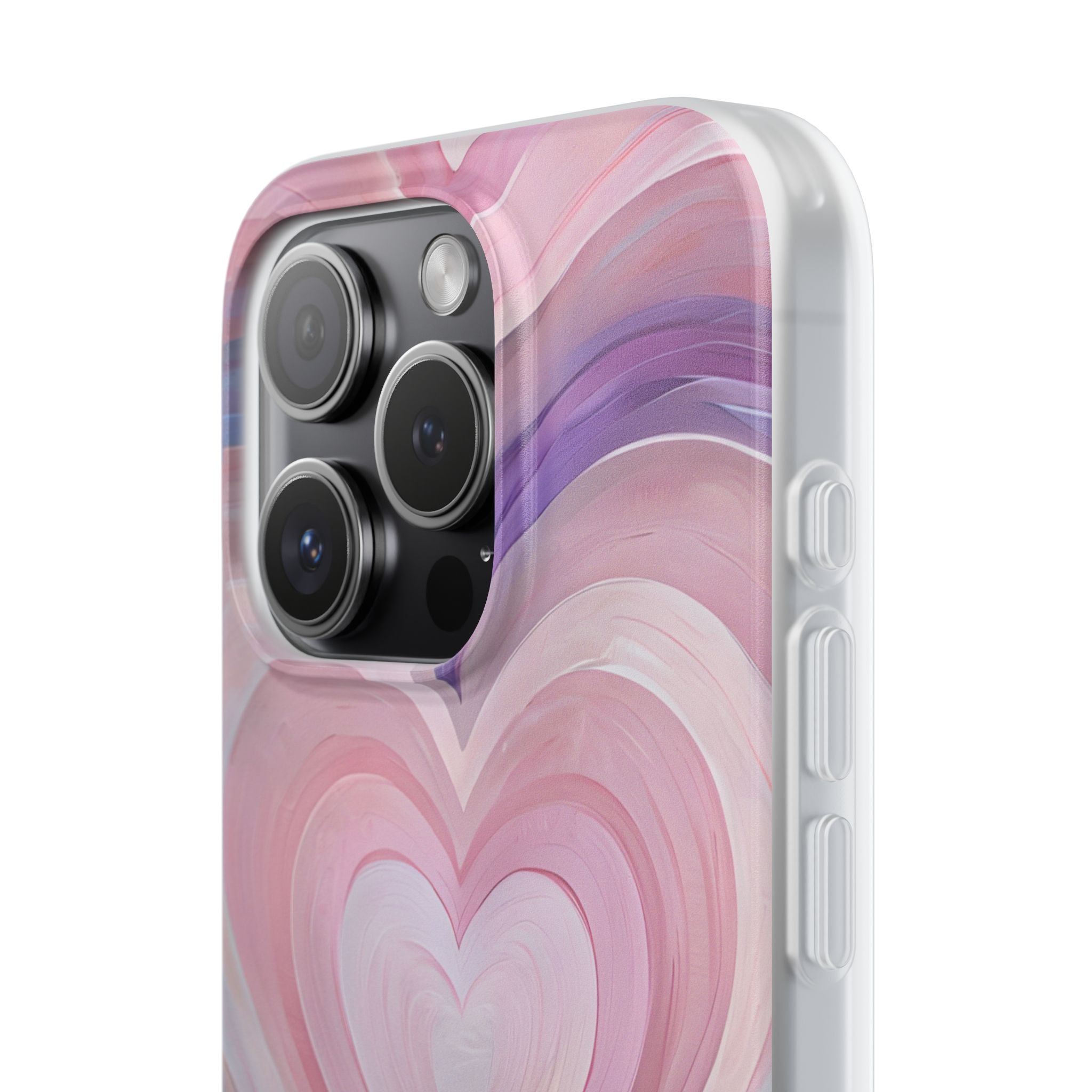Radiant Heartbrush iPhone 15 Pro Case - Soft