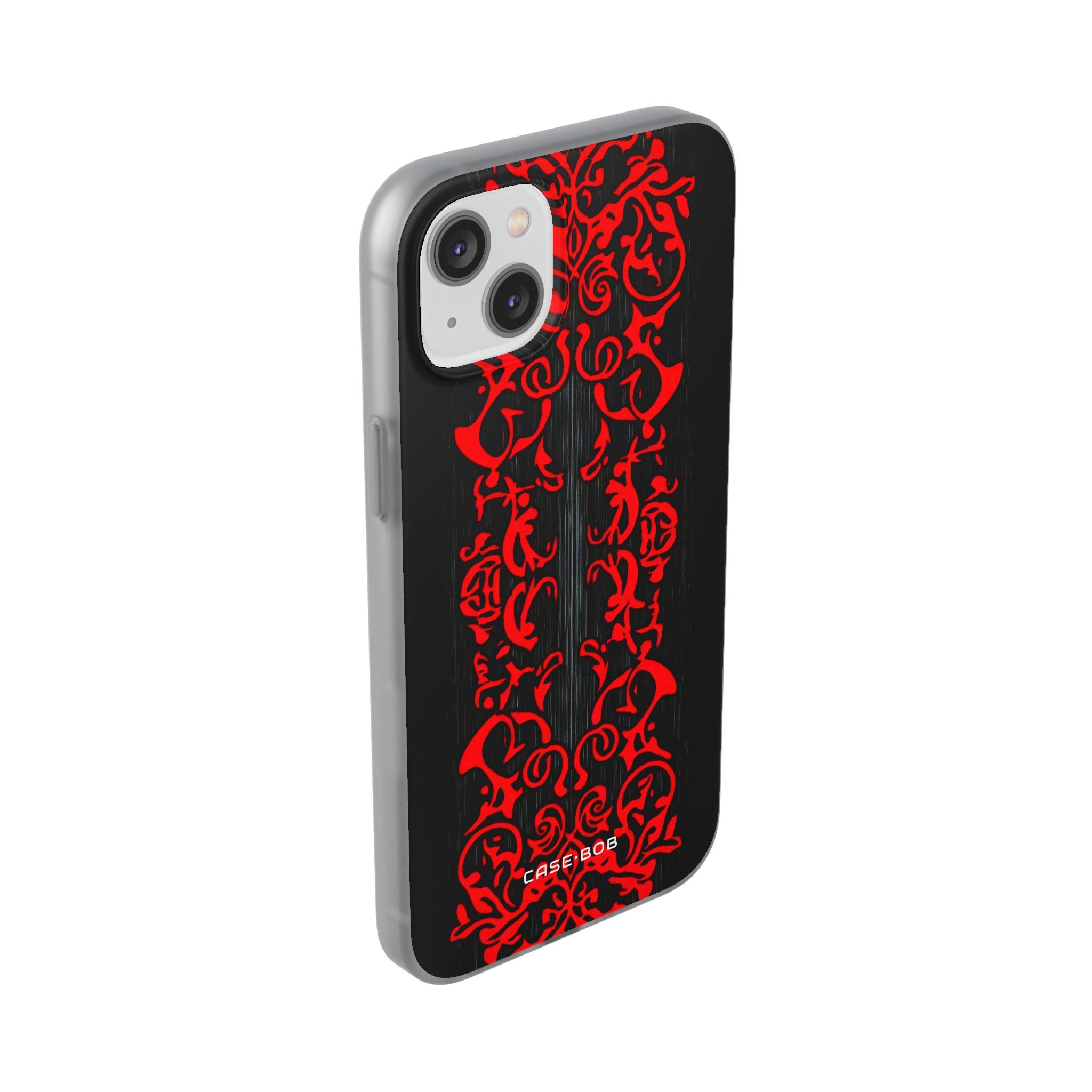 Crimson Spiral iPhone 14 Plus Case - Soft