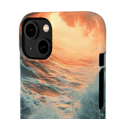 Fiery Wave Power - Slim iPhone 14 Phone Case