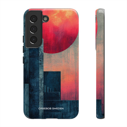 Abstract Geometric Skyline - Tough Samsung S22 Phone Case