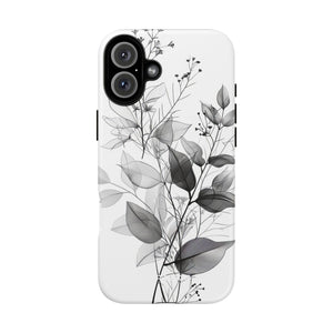 Botanical Elegance in Monochrome - for iPhone 16