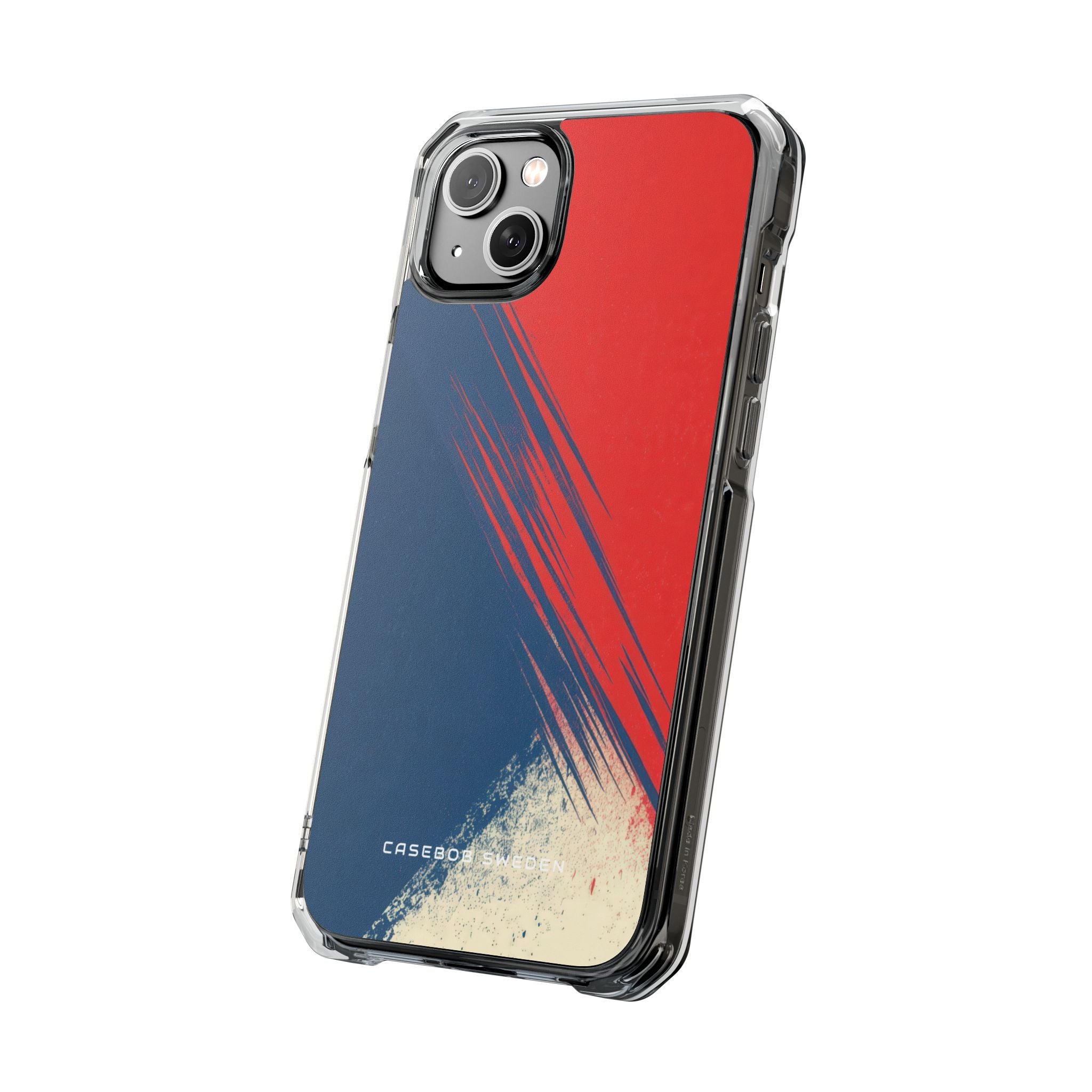 Vintage Brushstroke Harmony iPhone 14 - Clear Impact Phone Case