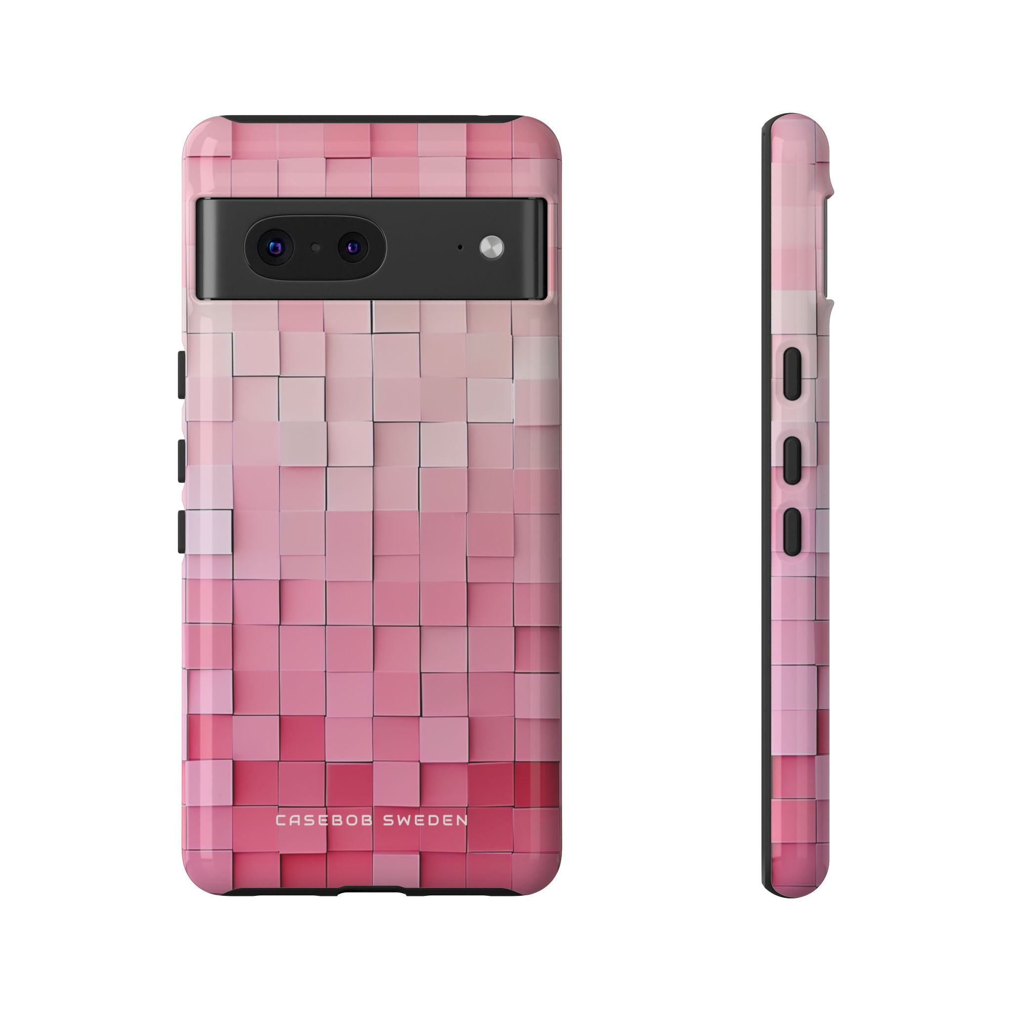 Farbverlauf Rosa Mosaik Google Pixel 7 - Robuste Handyhülle