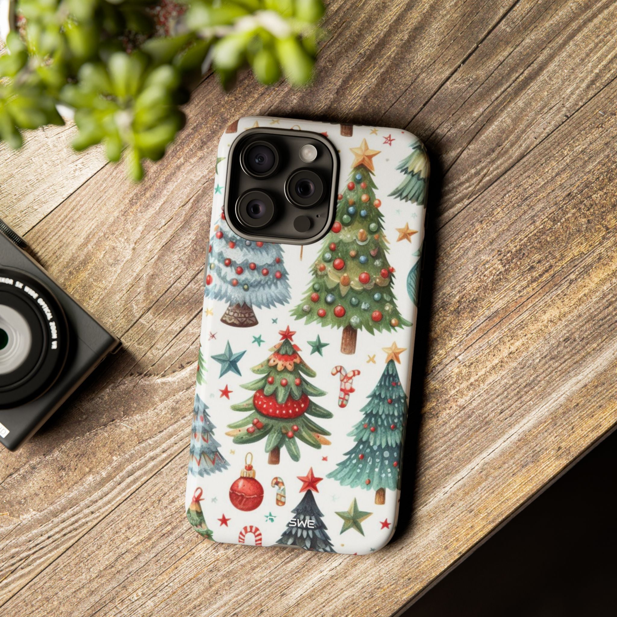 Whimsical Trees Sparkle - iPhone Case