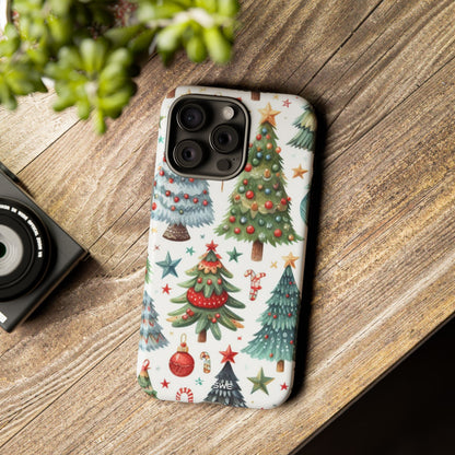 Whimsical Trees Sparkle - iPhone Case