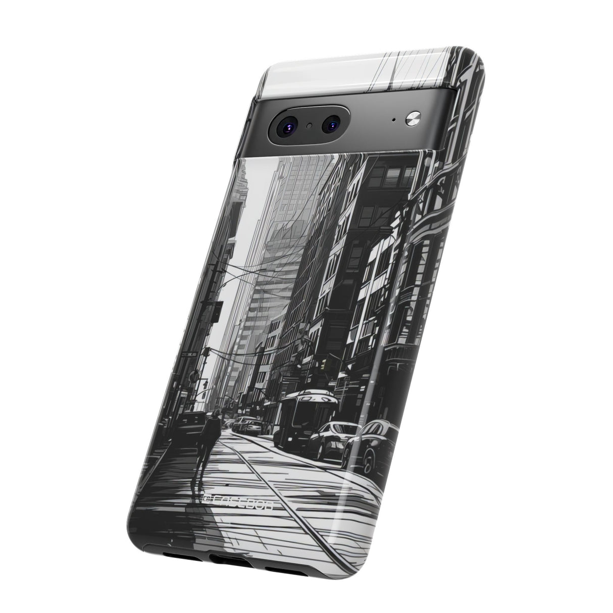 Noir Urban Serenity | Protective Phone Case for Google Pixel