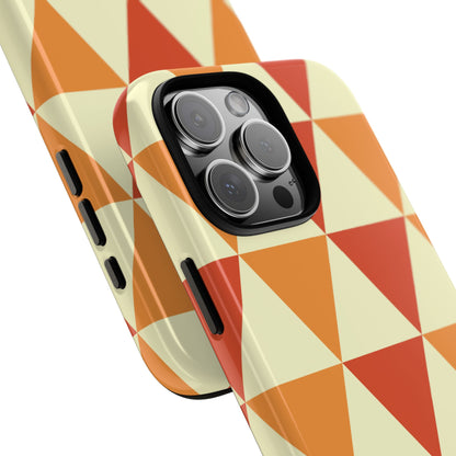 Autumn Triangles Dance - iPhone Case