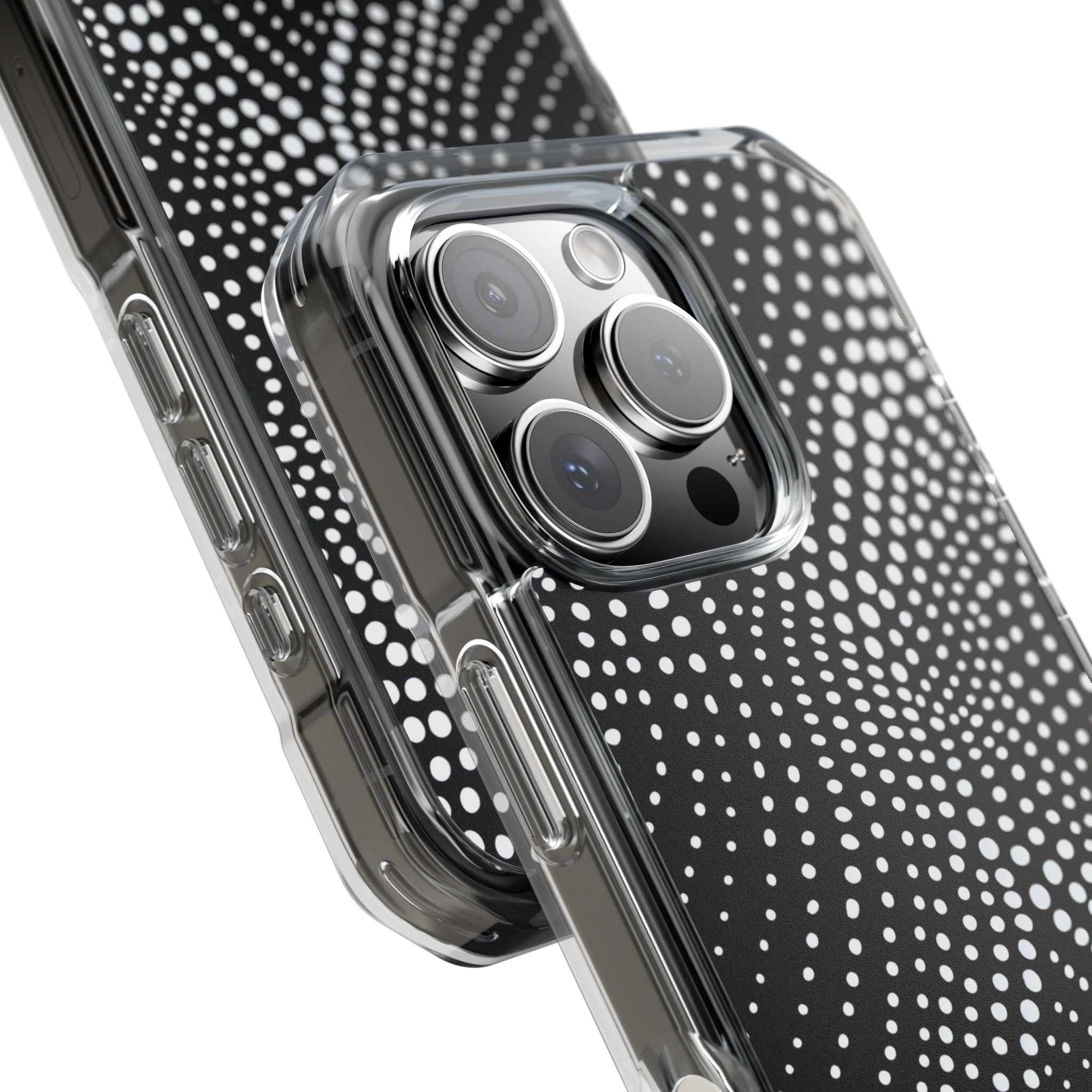 Waves of Dots iPhone 16 - Impact Clear+